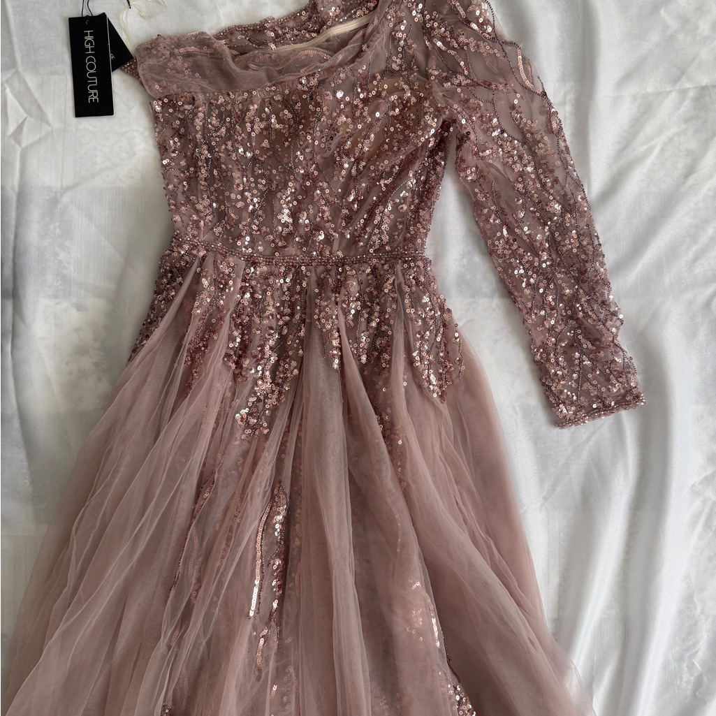 High Couture Sequin Tulle Gown